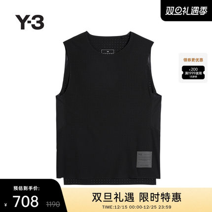 Y-3/Y3山本耀司2025春季新品时尚休闲男士宽松运动背心JN4885