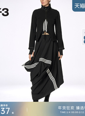 Y-3/Y3山本耀司2025秋季新品女士时尚修身拉链立领夹克外套JX2294