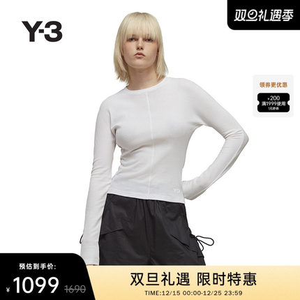 Y-3/Y3山本耀司2025秋冬女士时尚休闲圆领长袖T恤HY1402