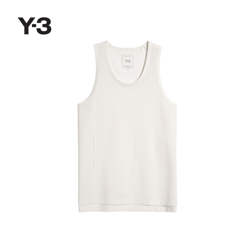 Y-3/Y3山本耀司2025春夏新品时尚男士休闲纯色内搭背心JM7851