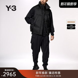 时尚 男士 Y3山本耀司2025秋冬新品 休闲立领羽绒马甲背心JX7281