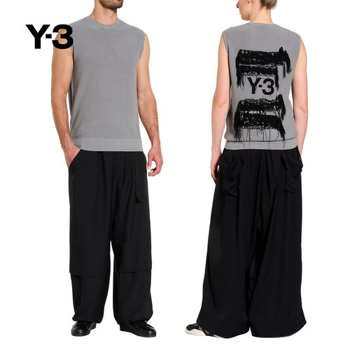 Y-3/Y3山本耀司男女同款圆领针织无袖背心JM3237