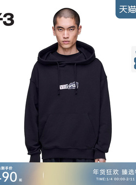 Y-3/Y3山本耀司2026春季新品男女同款时尚休闲印花连帽卫衣KR2208