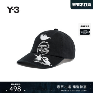 Y-3/Y3山本耀司2025秋季新品男女同款时尚涂鸦棒球棒鸭舌帽KC3339