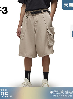 Y-3/Y3山本耀司春夏季男士短裤休闲宽松大口袋直筒裤IV7763