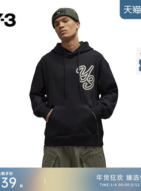 [季末折扣]Y3山本耀司秋季情侣款连帽卫衣宽松运动外套IT7523