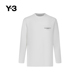 情侣长袖 Y3山本耀司春季 T恤休闲圆领字母印花JE9279