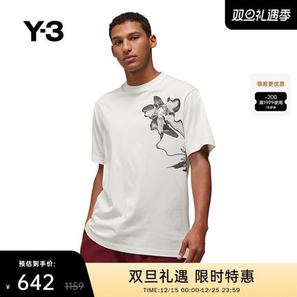 Y-3/Y3山本耀司春夏季情侣款休闲T恤纯棉印花短袖IV7737