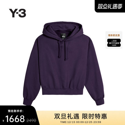 Y-3/Y3山本耀司2025秋季新品男女士短款休闲连帽卫衣KB4652