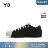 男女同款 Y3山本耀司2025秋季 新品 时尚 黑白撞色帆布鞋 JQ8822