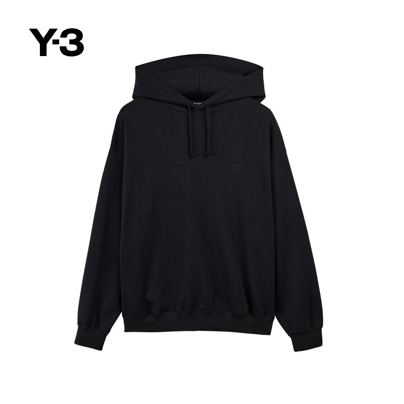 Y-3/Y3山本耀司春季男士套头连帽黑色时尚卫衣JN4933