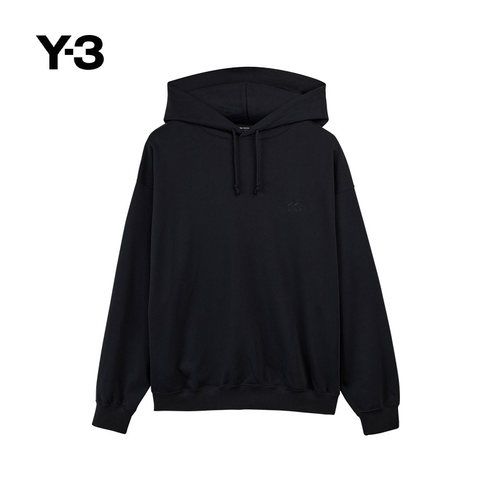 Y-3/Y3山本耀司春季男士套头连帽黑色时尚卫衣JN4933