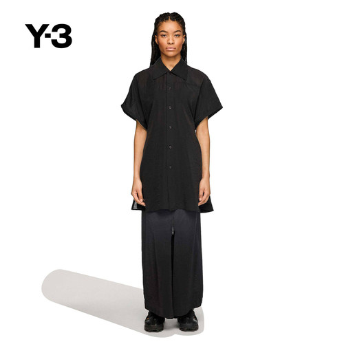 Y-3山本耀司女高街拼色阔腿裤