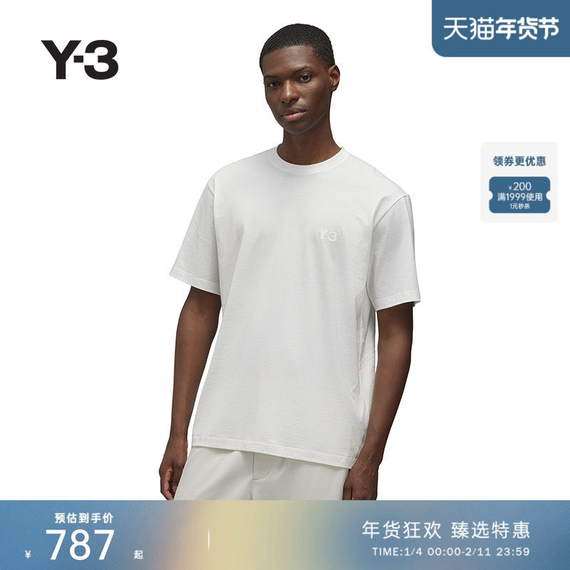 Y-3/Y3山本耀司2025春夏新品时尚休闲男女同款短袖T恤JD9829,男装,T恤,淘宝优惠券,粉丝福利购,淘宝优惠卷