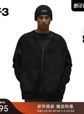 [季末折扣]Y3山本耀司秋季情侣款夹克毛衣开衫针织衫IL4624