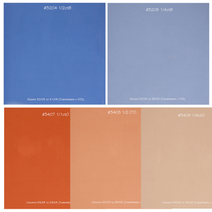 20CM CTB ROSCO摄影色片 色温片20 CTO 色纸