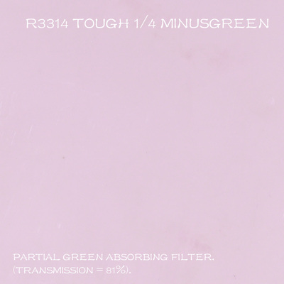 ROSCO 摄影色片纸色温片24*24CM R3314 1/4 Minusgreen纠正偏绿