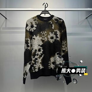 休闲宽松圆领针织毛套衫 B2EBF4236太平鸟男装 时尚 新款 729 2025冬季