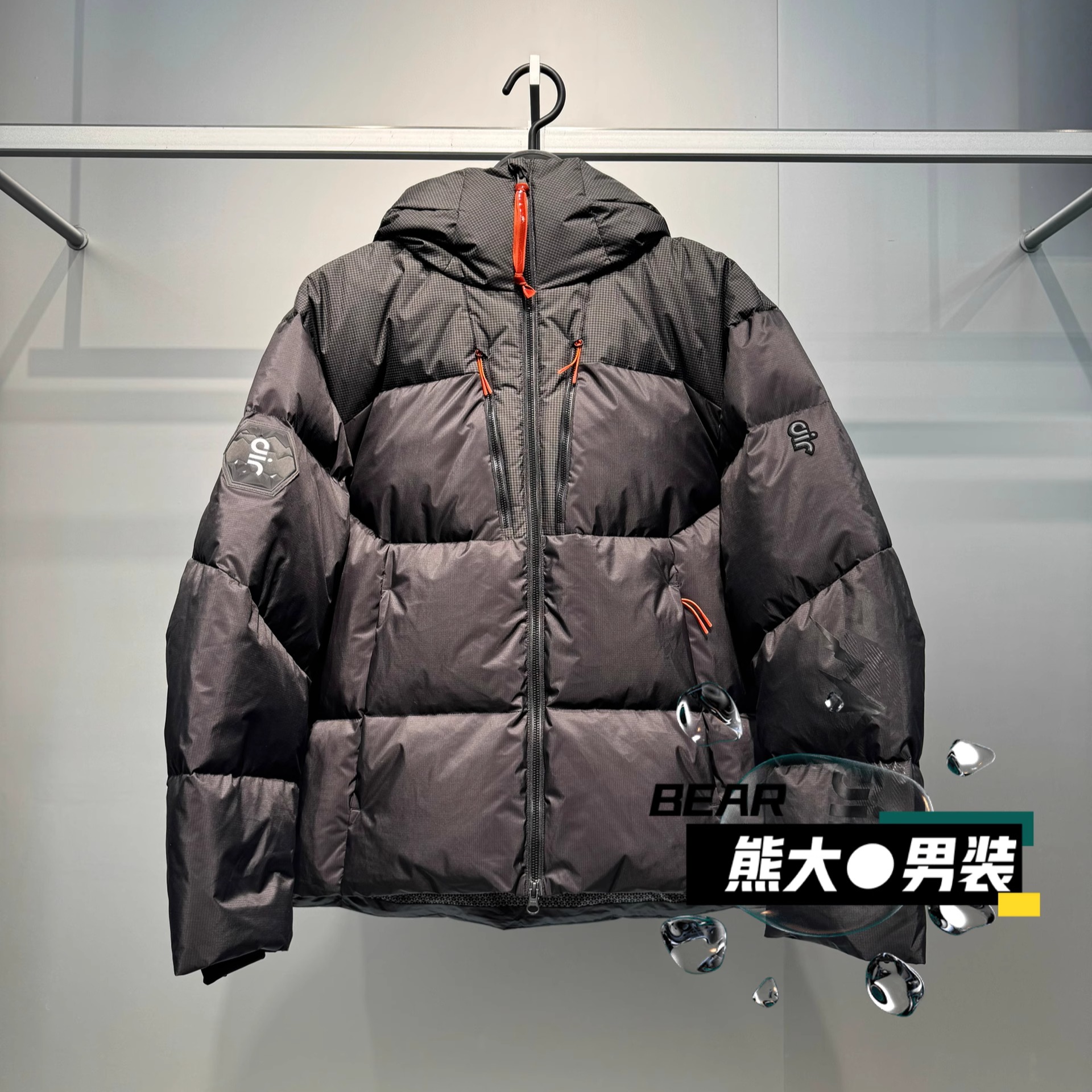 B2ACF4625太平鸟男装鹅绒羽绒服