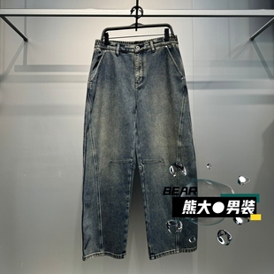 B1HAF463558宽松直筒牛仔裤 新款 699 2025冬季 B1HAF4635太平鸟男装