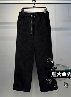 B1GMF4459 太平鸟男装2025冬季新款时尚休闲经典直筒运动长裤 629