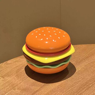 汉堡餐具汉堡调味碟汉堡包碗盘套装沙拉甜品餐具礼物可爱料碟