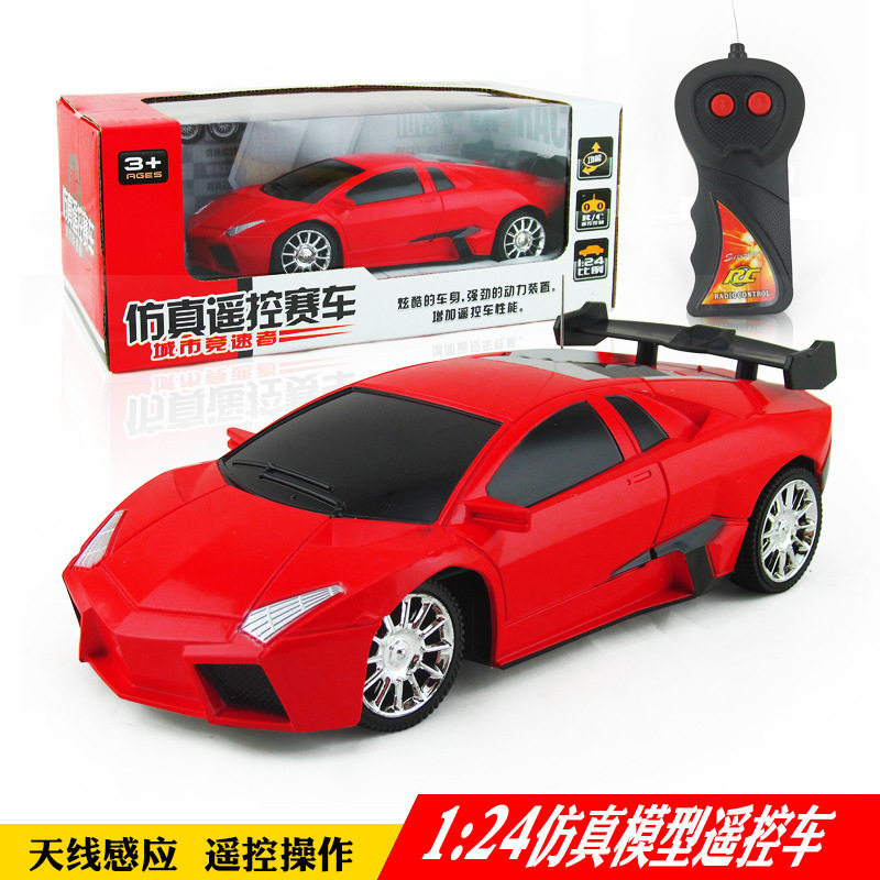 크리 에이 티브 어린이 선물 원격 제어 자동차 장난감 양방향 시뮬레이션 1:24 스포츠카 모델 원격 제어 자동차 스톨 핫 세일
