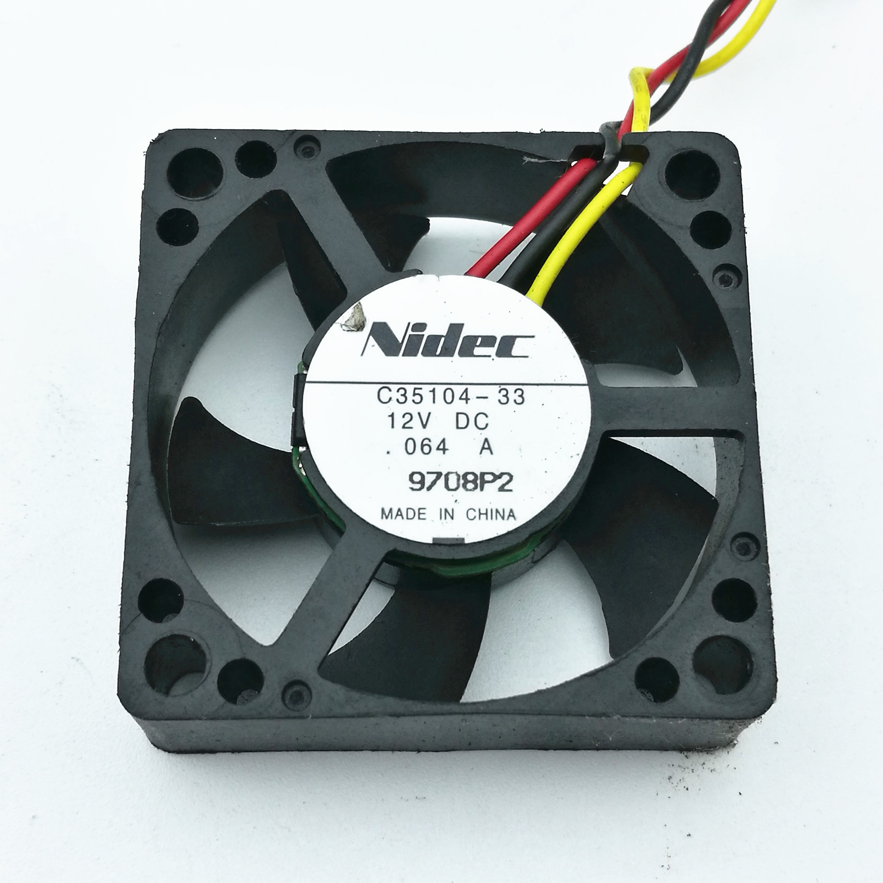 原装 Nidec C35104-33 3510 12V 0.064A 3.5CM 3线 静音 散热风扇