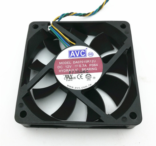 原装 AVC DA07015R12U 7015 12V 0.7A 7CM CPU 温控测速散热风扇