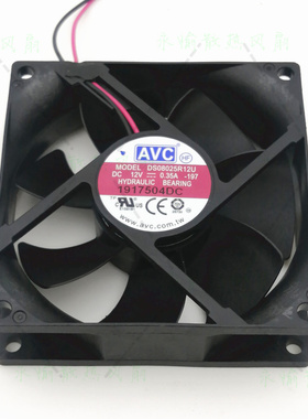 AVC DS08205R2R12U 8CM 8025 12V 0.35A 电源 机箱 散热风扇 风机