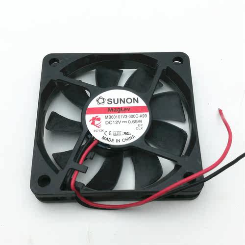 全新SUNON MB60101V3-000C-A99 12V 0.65W 6010 6CM 静音散热风扇