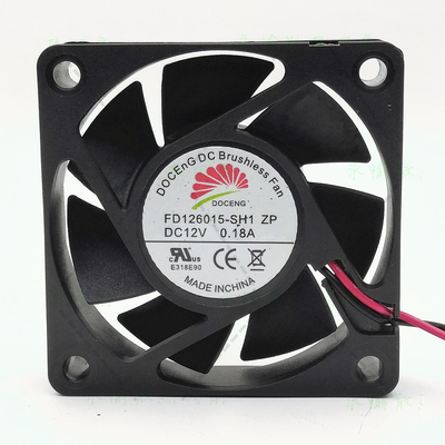 全新 DOCENG FD126015-SH1 ZP 6015 12V 6cm 0.18A 静音散热风扇