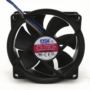 P239 8025 12V 全新原装 8CM DS08025R12U 0.7A CPU散热风扇 AVC