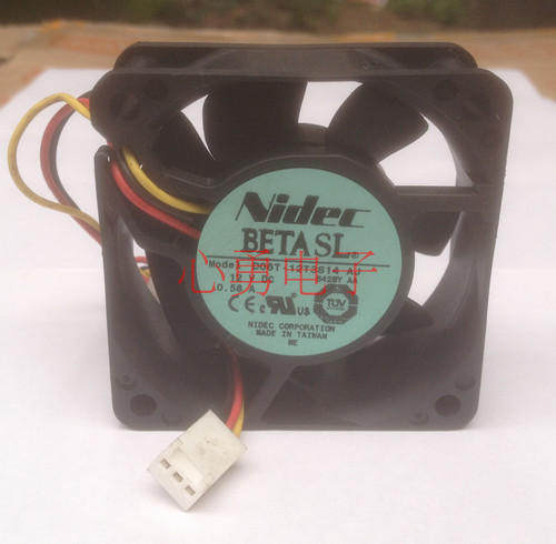 原装正品Nidec/尼得科散热风扇 D06T-12T3S14 AJ 12V 0.58A 6025