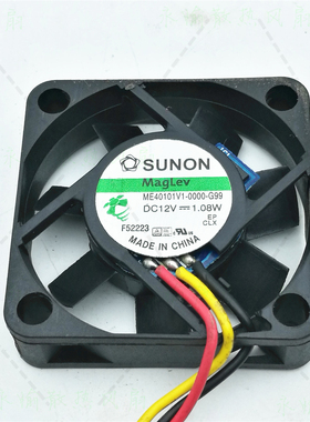 原装 SUNON ME40101V1-0000-G99 12V 1.08W 4CM 4010 静音风扇