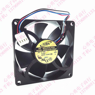 ADDA 0.65A 协喜散热风扇AD0812VB 12V 80254线PWM温控 A7BGP 原装