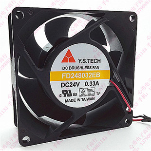 Y.S.TECH 0.33A 元 24V 8032 山服务器散热风扇FD248032EB 原装