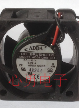 原装正品ADDA/协喜散热风扇AD0412HB-B31 DC12V 0.22A 2线4028