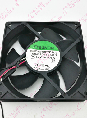 正品SUNON/建准 PMD1212PTB2-A DC12V 8.6W 12025 3线双滚珠风扇