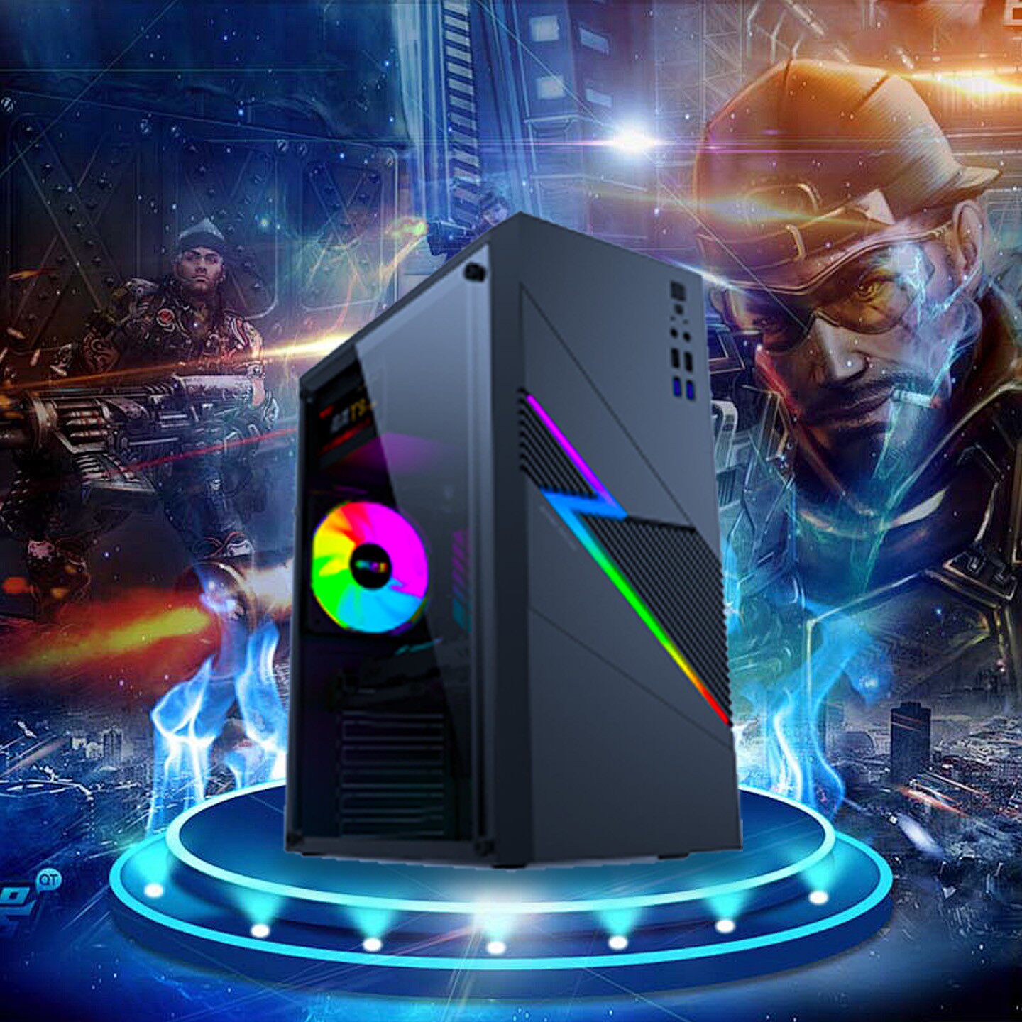 高配非全新二手台式组装电脑主机台式机全套网吧游戏高配吃鸡整机