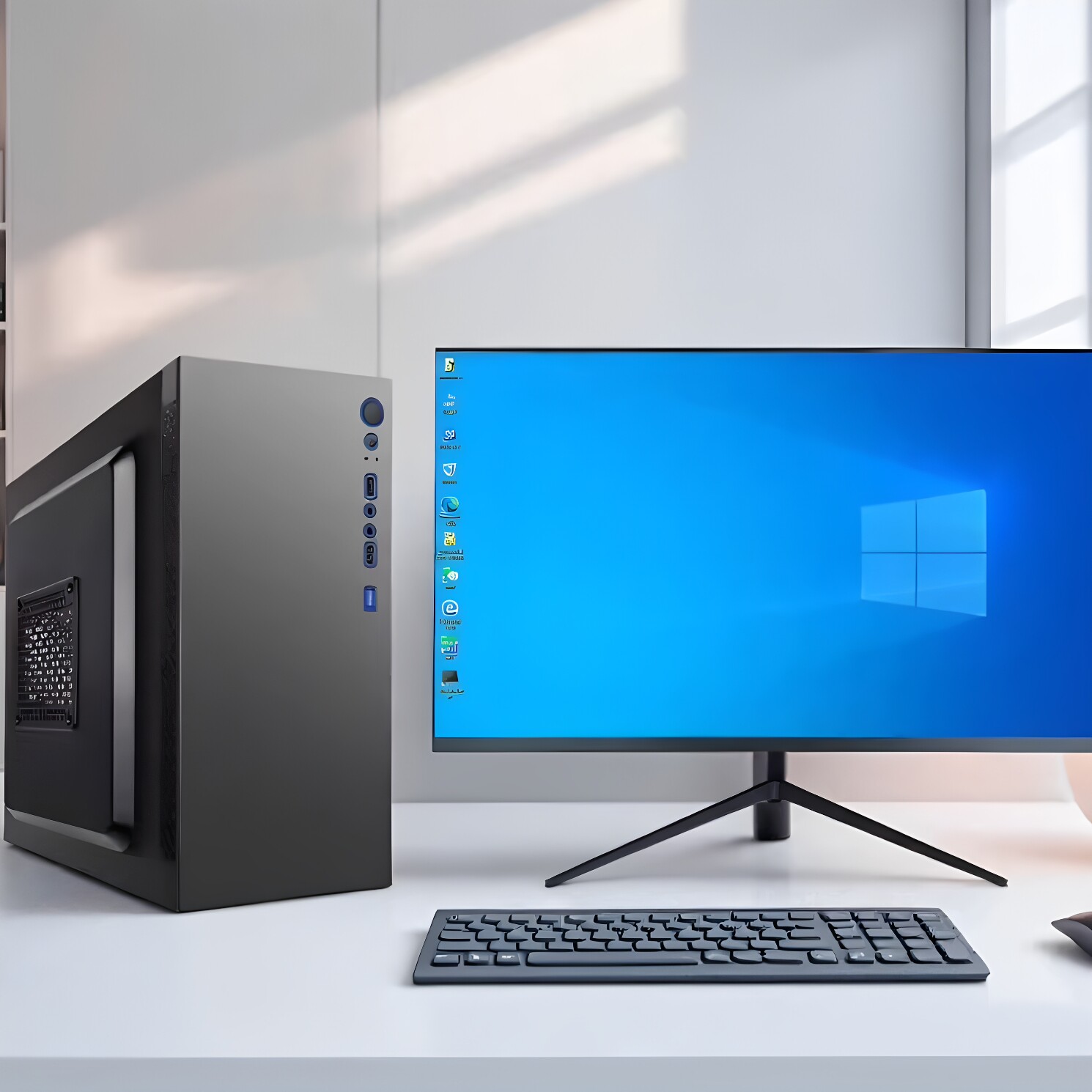 台式电脑主机家用i3 i5 i7四核商务办公游戏电脑台式机主机