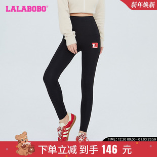 美式 LBCC 复古运动字母鲨鱼裤 女 WXZC28 打底裤 LALABOBO早秋新品