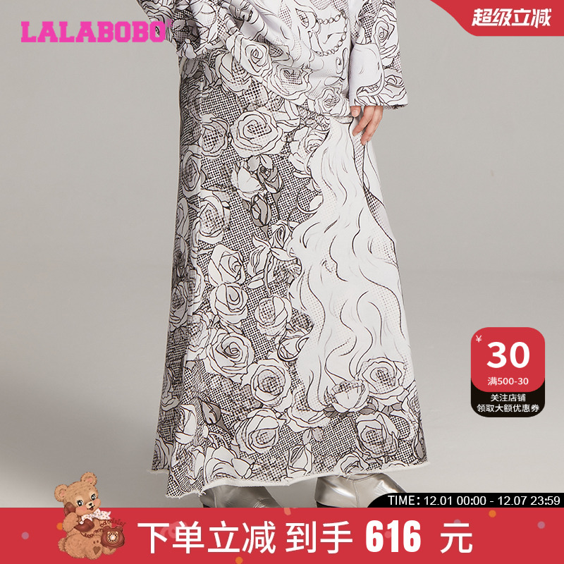 LALABOBO小女孩满印裙