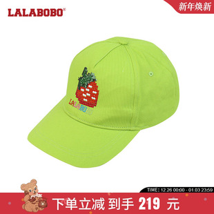 L22B 草莓字母刺绣棒球帽 WQLM28 新款 设计师潮牌LALABOBO2023夏季