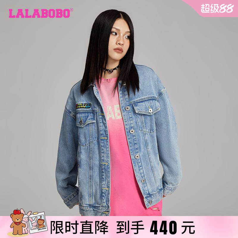 LALABOBO牛仔外套原创新款