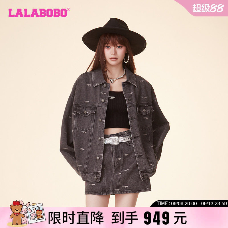 LALABOBO复古风夹克外套