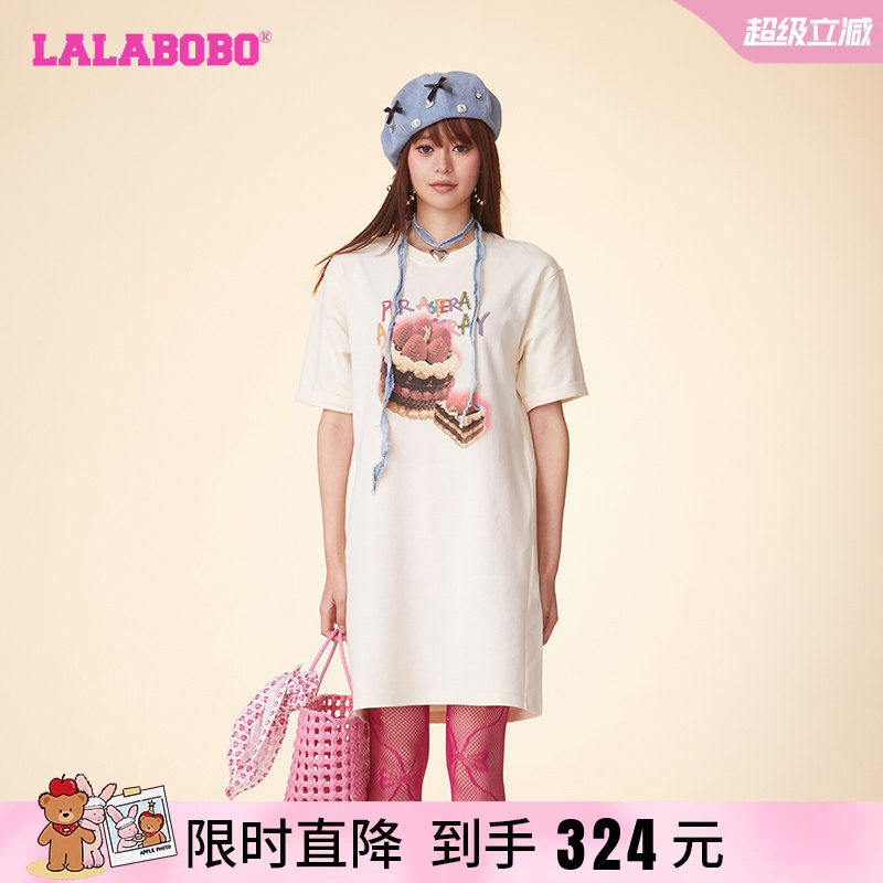 LALABOBO宽松休闲短袖
