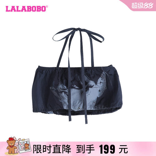 LALABOBO复古休闲LALA梭织抹胸