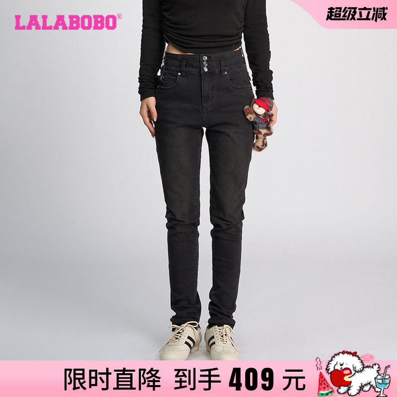 拉拉波波2024秋季牛仔裤