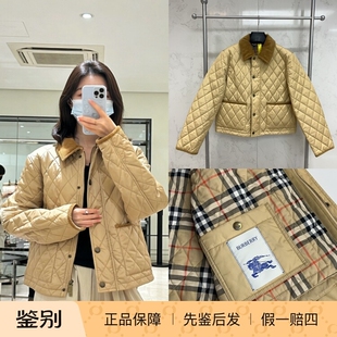现货BURBERRY/博柏利女款棉服巴宝莉外套夹克棉衣新谷仓短款05098